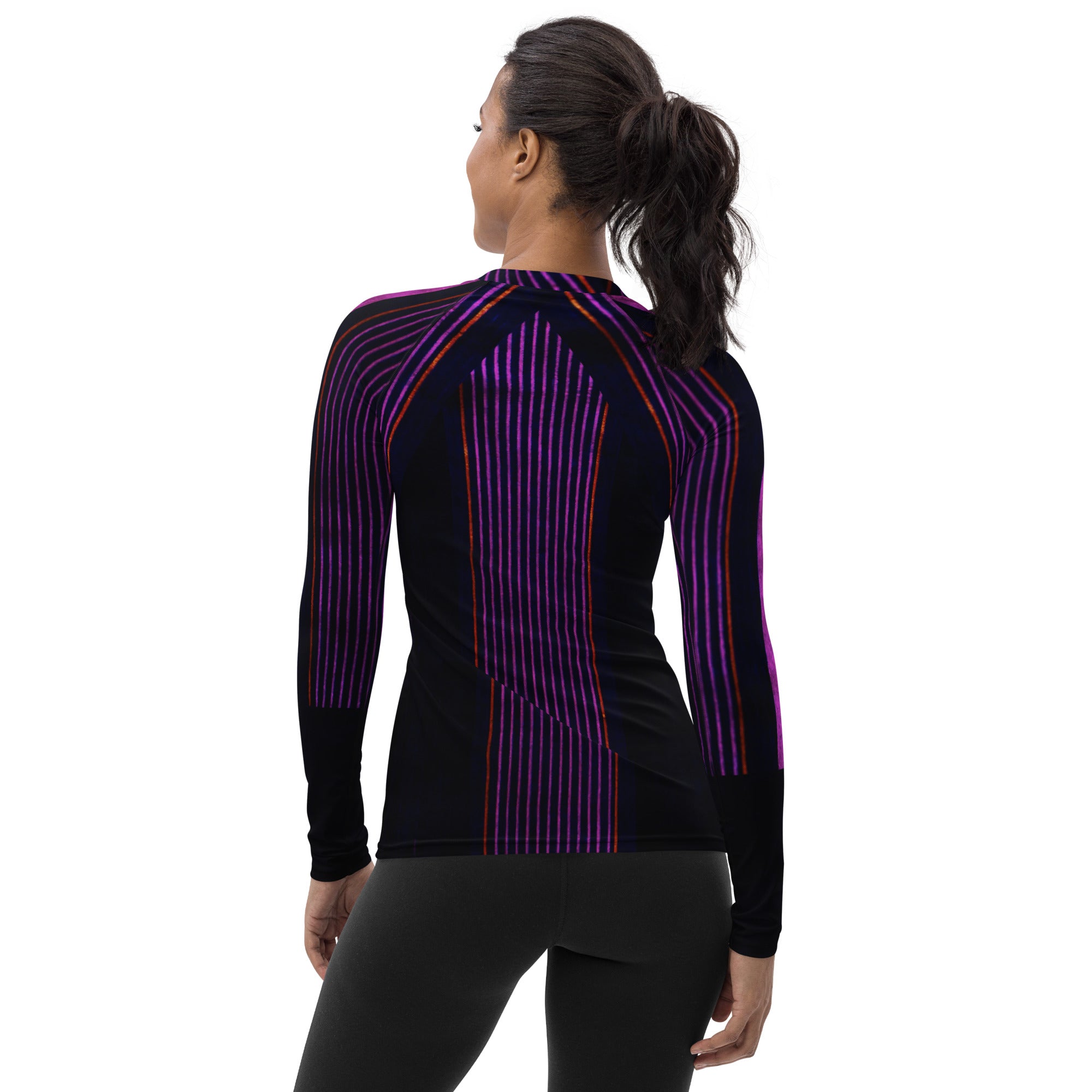 Women's Long-sleeved Gym Top. Dancer or Runner top. Surfer's Rashguard. Cool Streetwear Fashion Top. Peppermint by WickedYo